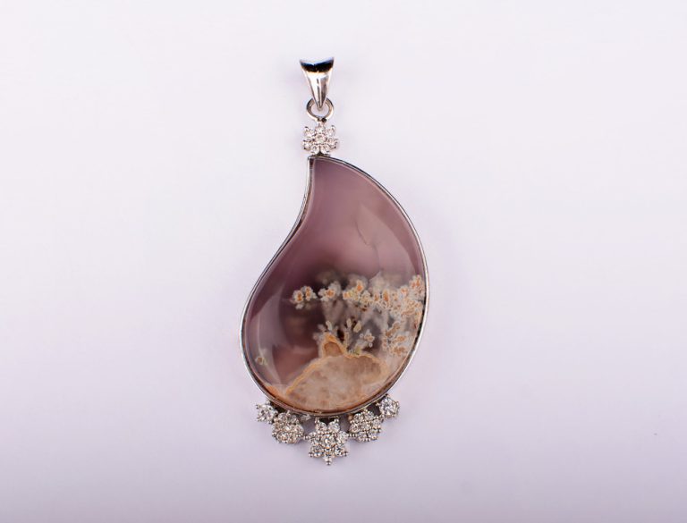 گردنبند سنگ شجر تندیس