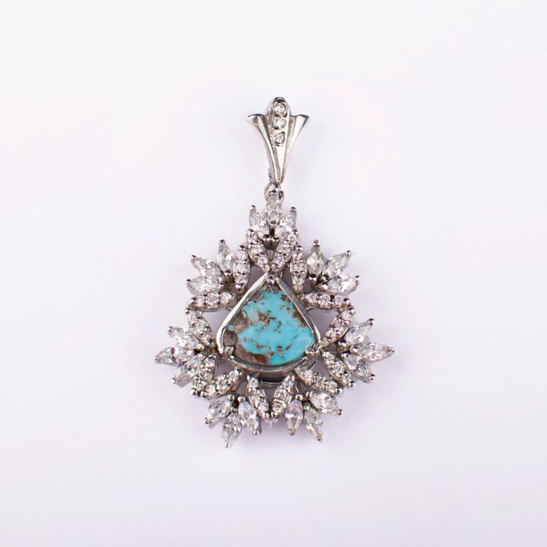 گردنبند فیروزه جواهری لوکس