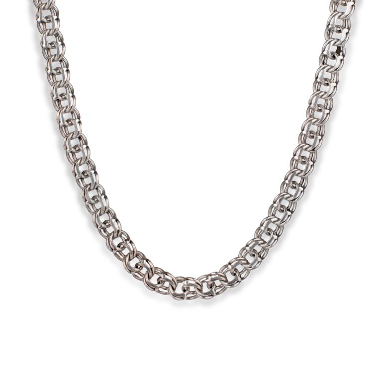 زنجیر مردانه نقره مدل فلورانس