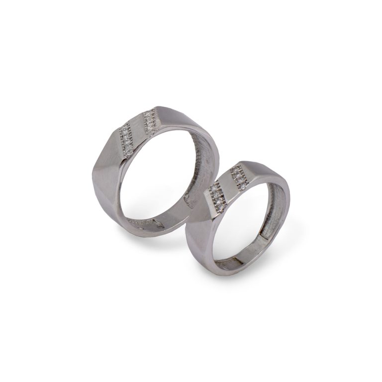 حلقه ست نقره مدل فروغ