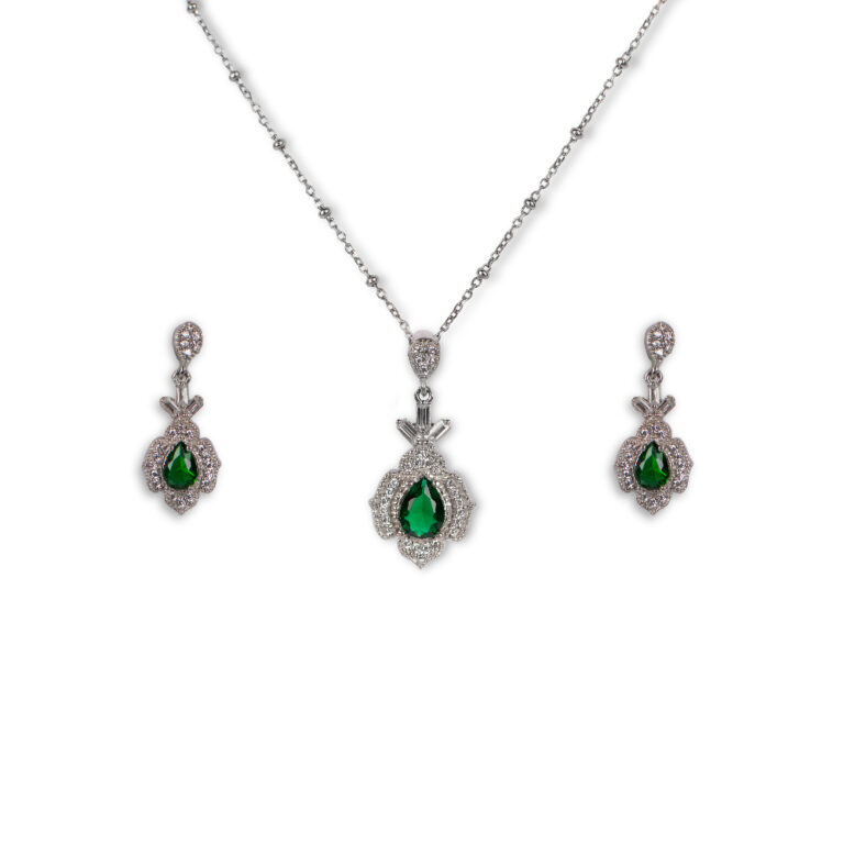 نیم ست جواهری مدل اشک