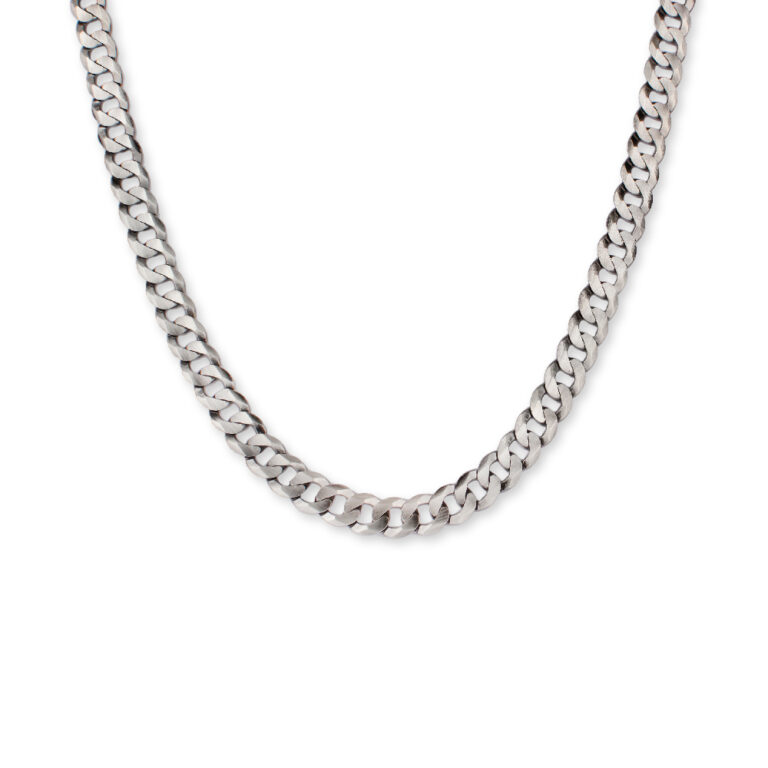 گردنبند مردانه نقره مدل کارتیر گرد