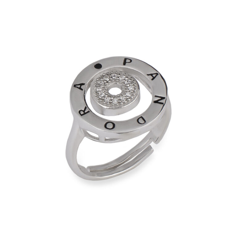 انگشتر جواهری نقره مدل PANDORA