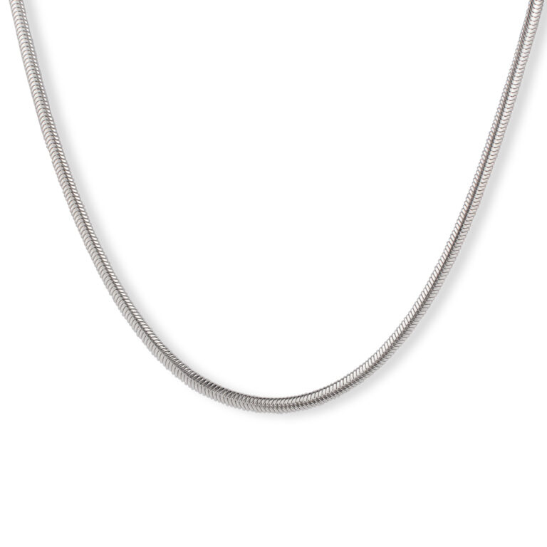 گردنبند اسپرت نقره مدل هرینگبون متوسط