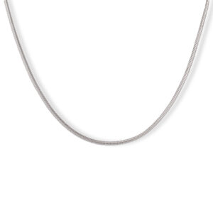 گردنبند اسپرت نقره مدل هرینگبون باریک