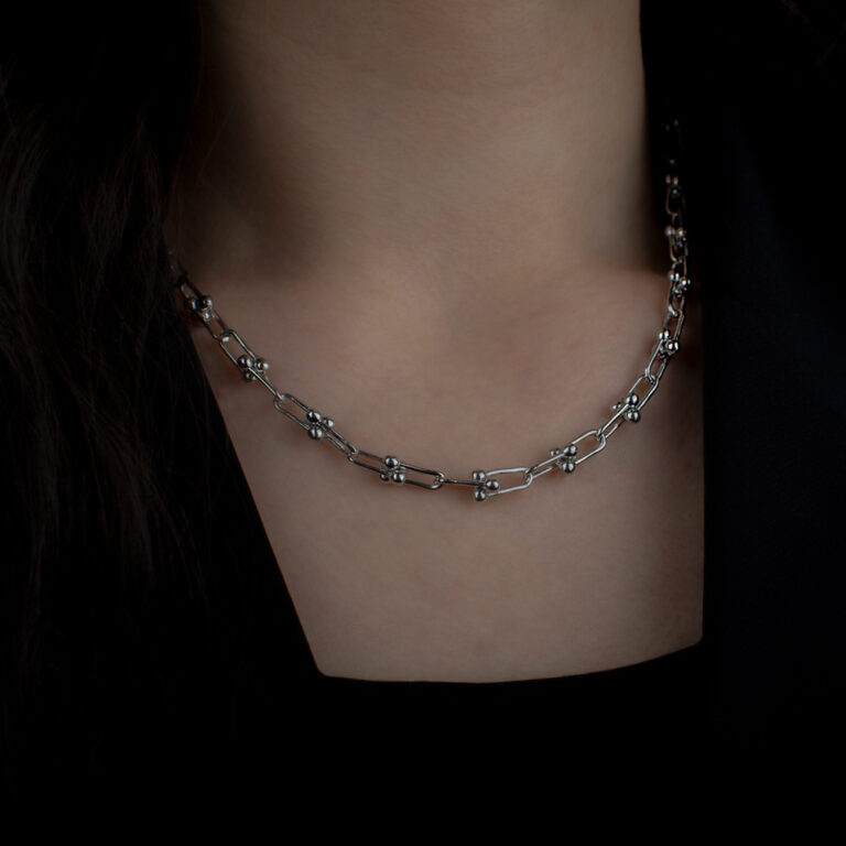 گردنبند اسپرت نقره مدل تیفانی