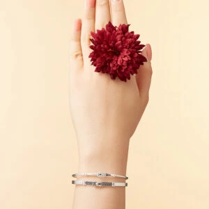 دستبند نقره النگویی