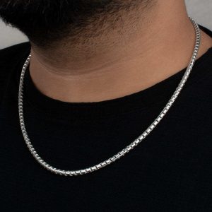 زنجیر ولیزی مردانه مدل گرد